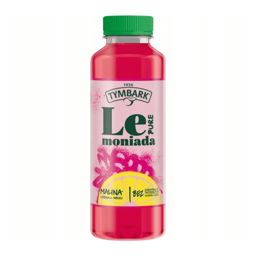 Napój Tymbark Lemoniada Pure Malina Cytryna 550 ml DRS