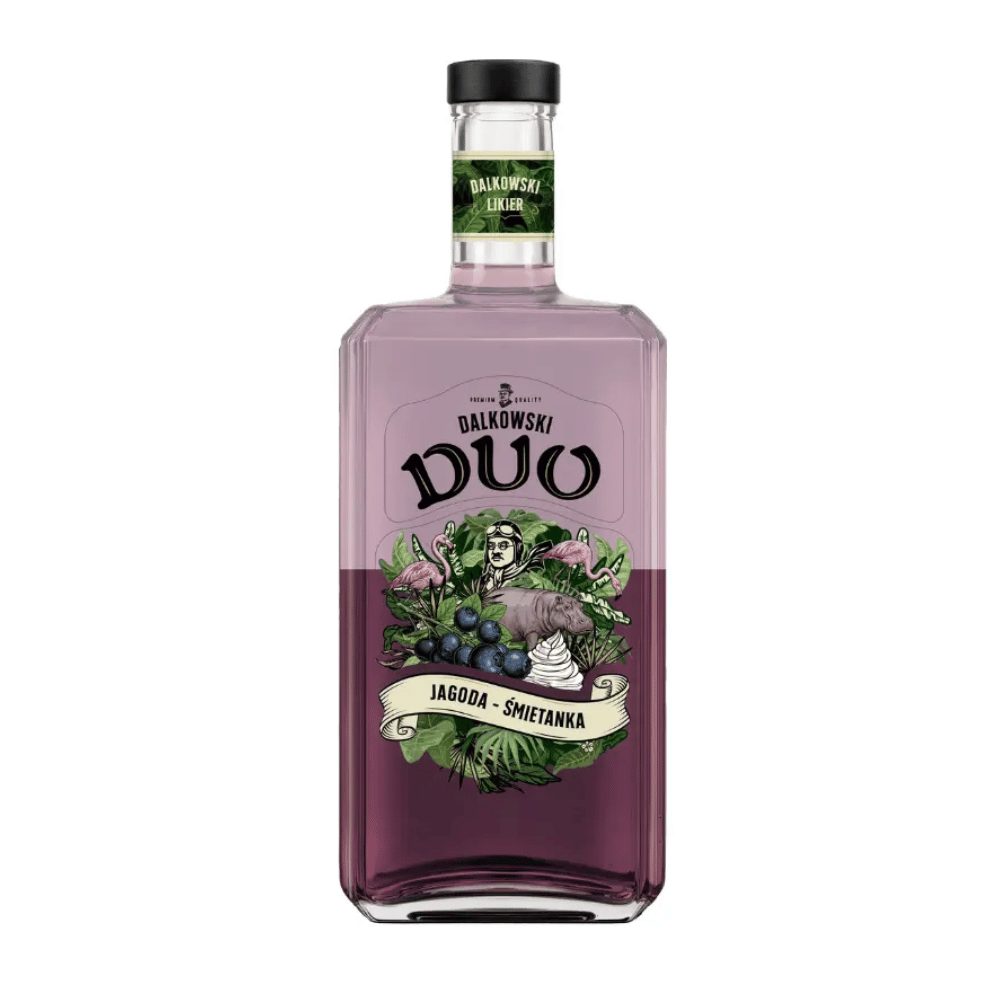 Likier Dalkowski Duo Jagoda-Śmietanka 15% 500 ml