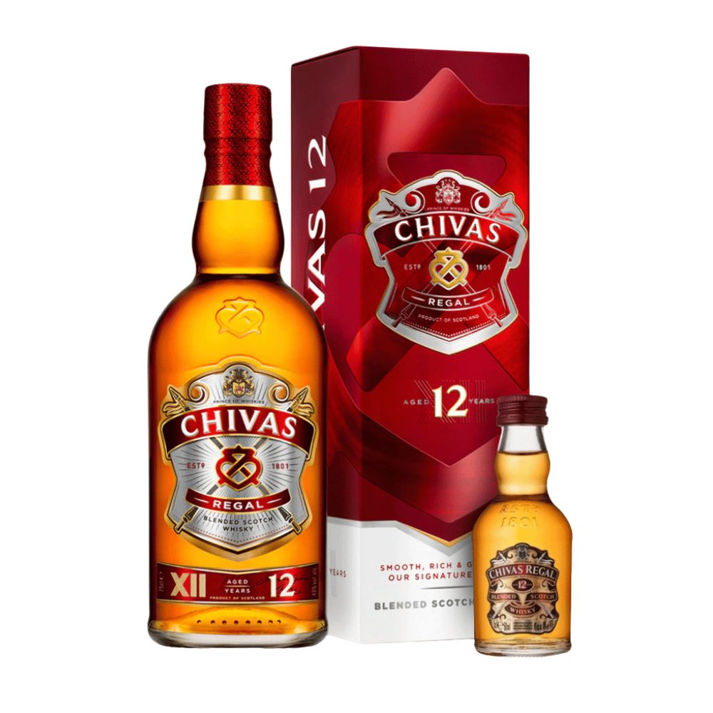 Whisky Chivas Regal 12 YO 40% 700 ml + miniaturka