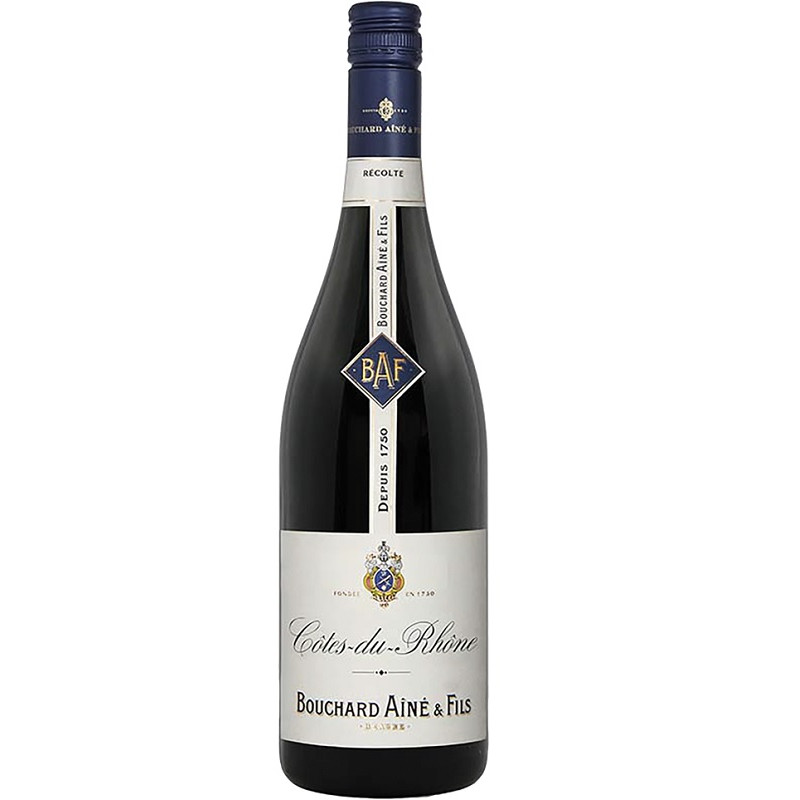 Wino Bouchard Cotes Du Rhone Rouge czerwone wytrawne 13,5 % 750 ml