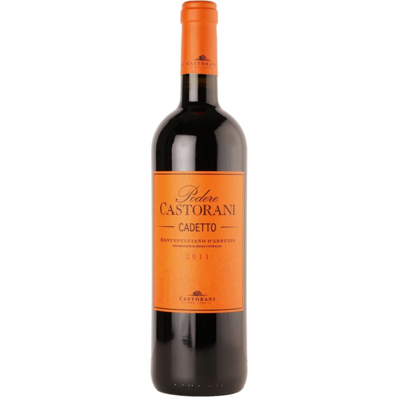 Wino Podere Castorani Cadetto Montepulciano D`Abruzzo wytrawne czerwone 13 % 750 ml