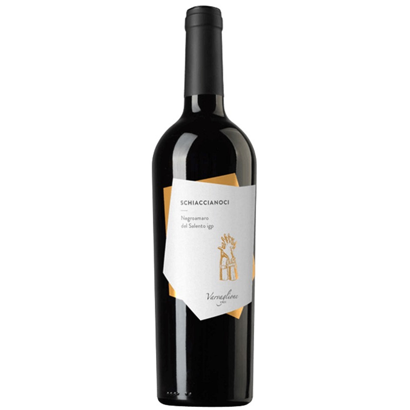 Wino Varvaglione Schiaccianoci Negroamaro Del Salento wytrawne czerwone 13,5 % 750 ml