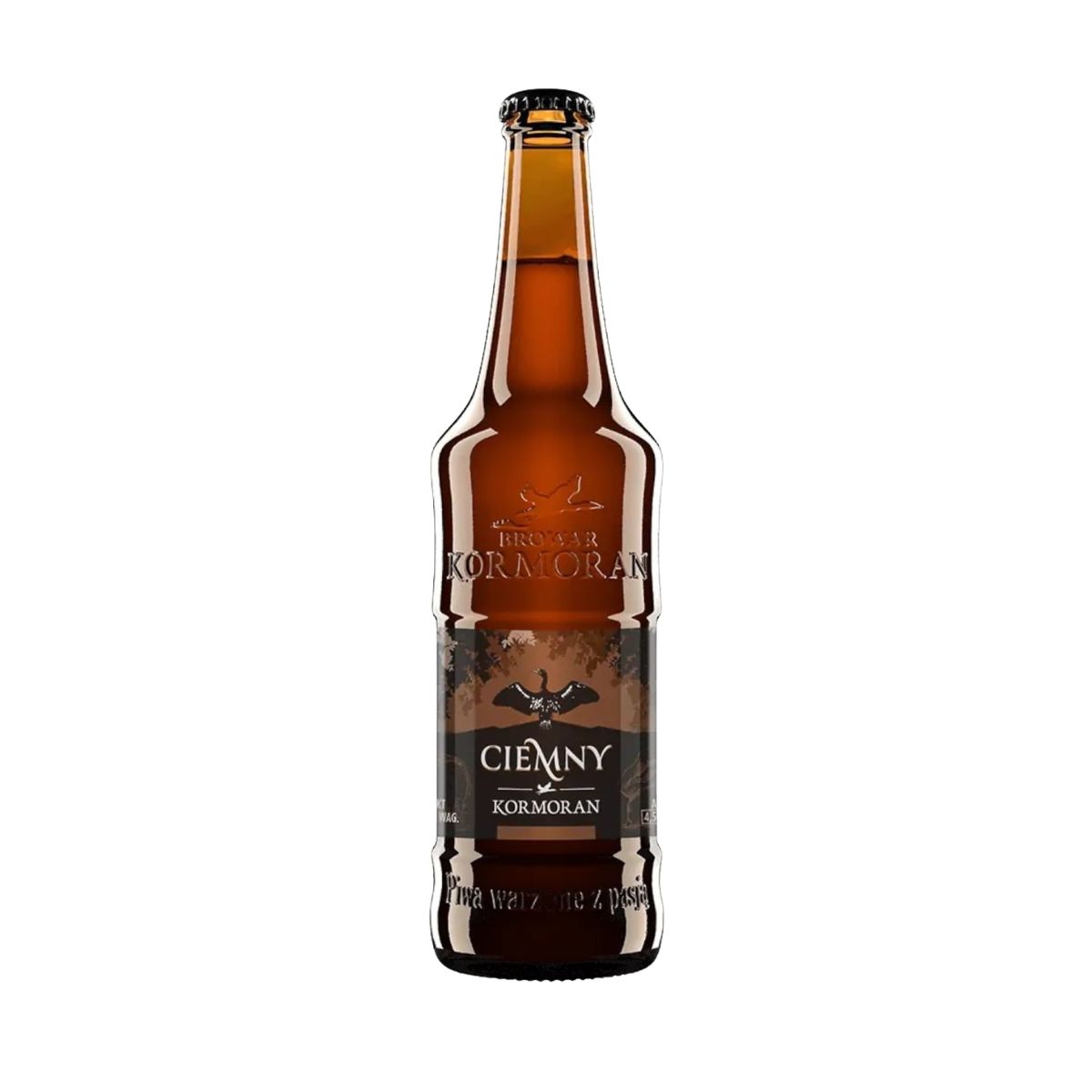 Piwo Kormoran Ciemny 4,5% ciemne niefiltrowane 500 ml