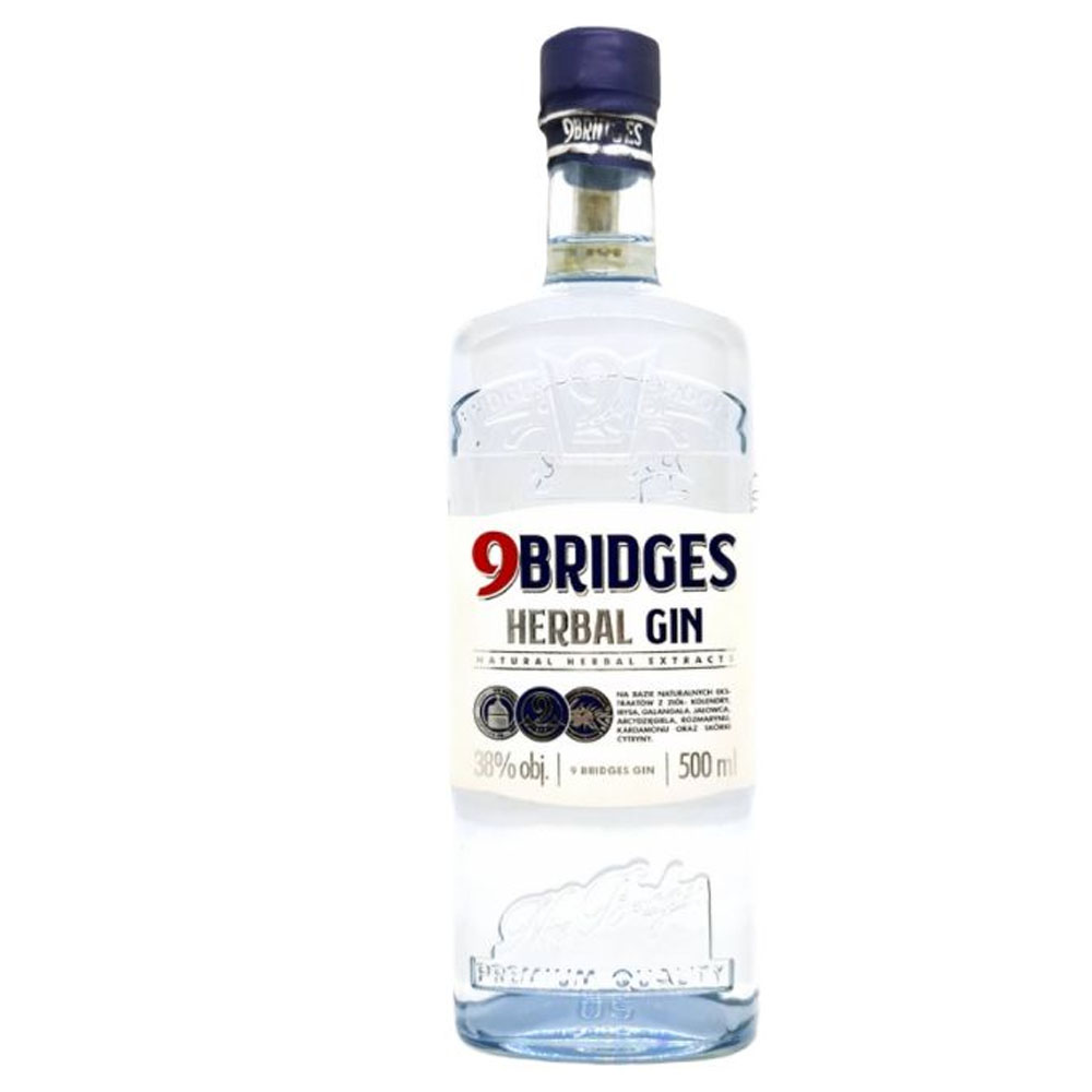 Gin 9 Bridges Gin 38% 500 ml