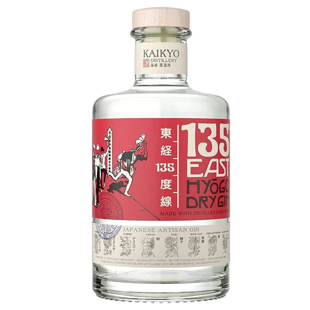 Gin 135 East Hyogo Dry Gin 43% 700 ml