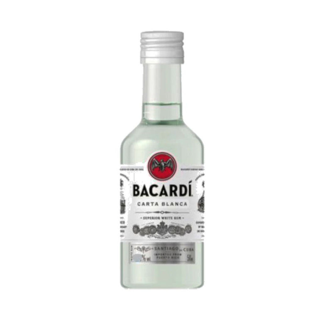 Rum Bacardi Carta Blanca 40% 50 ml