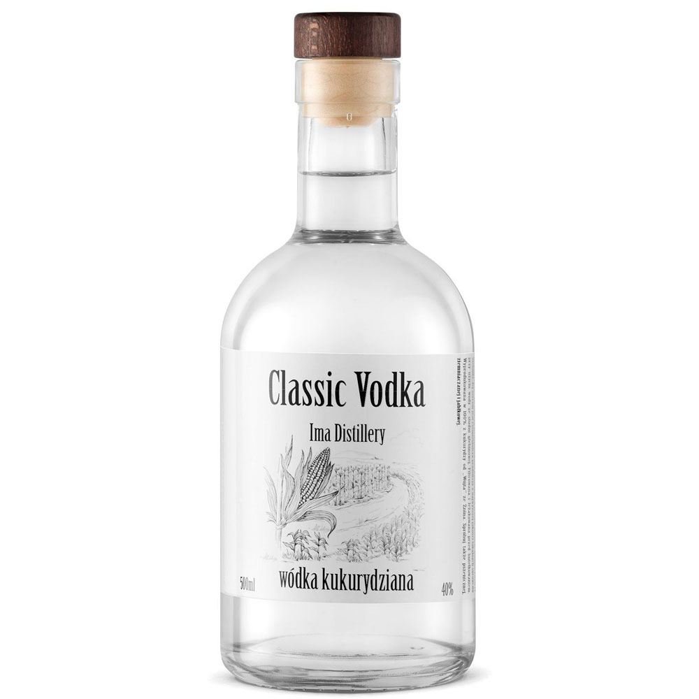 Wódka Classic Vodka Ima Distillery Kukurydziana 40% 500 ml