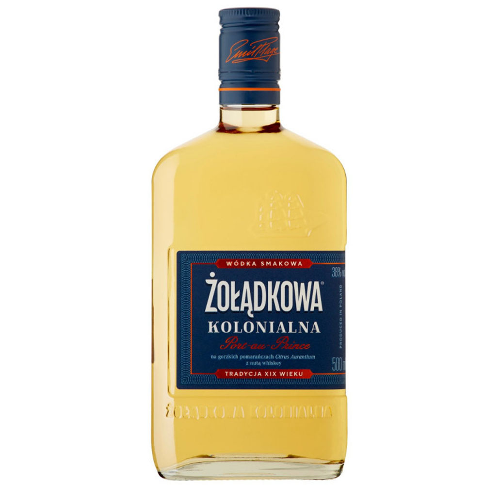 Wódka Żołądkowa Kolonialna Port-au-prince z Nutą Whiskey  38% 500 ml
