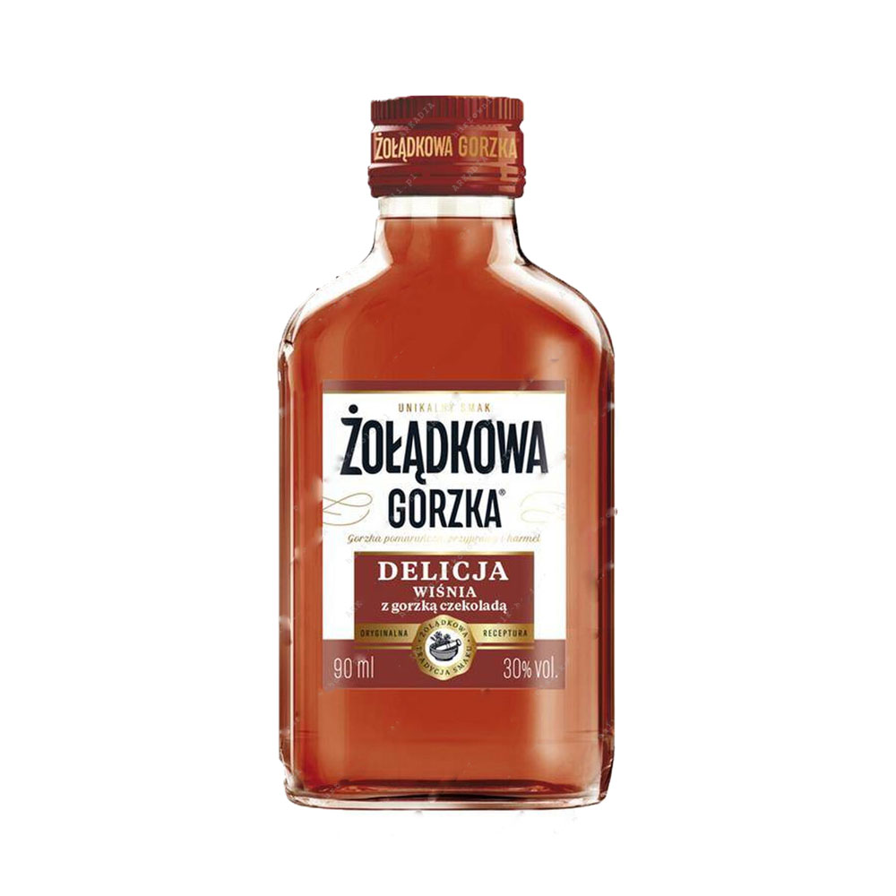 Żołądkowa Gorzka Delicja Wiśnia z Gorzką Czekoladą 30% 90 ml