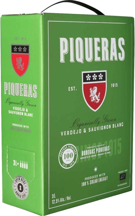 Wino Piqueras White BIB 12,5% białe wytrawne 3000 ml