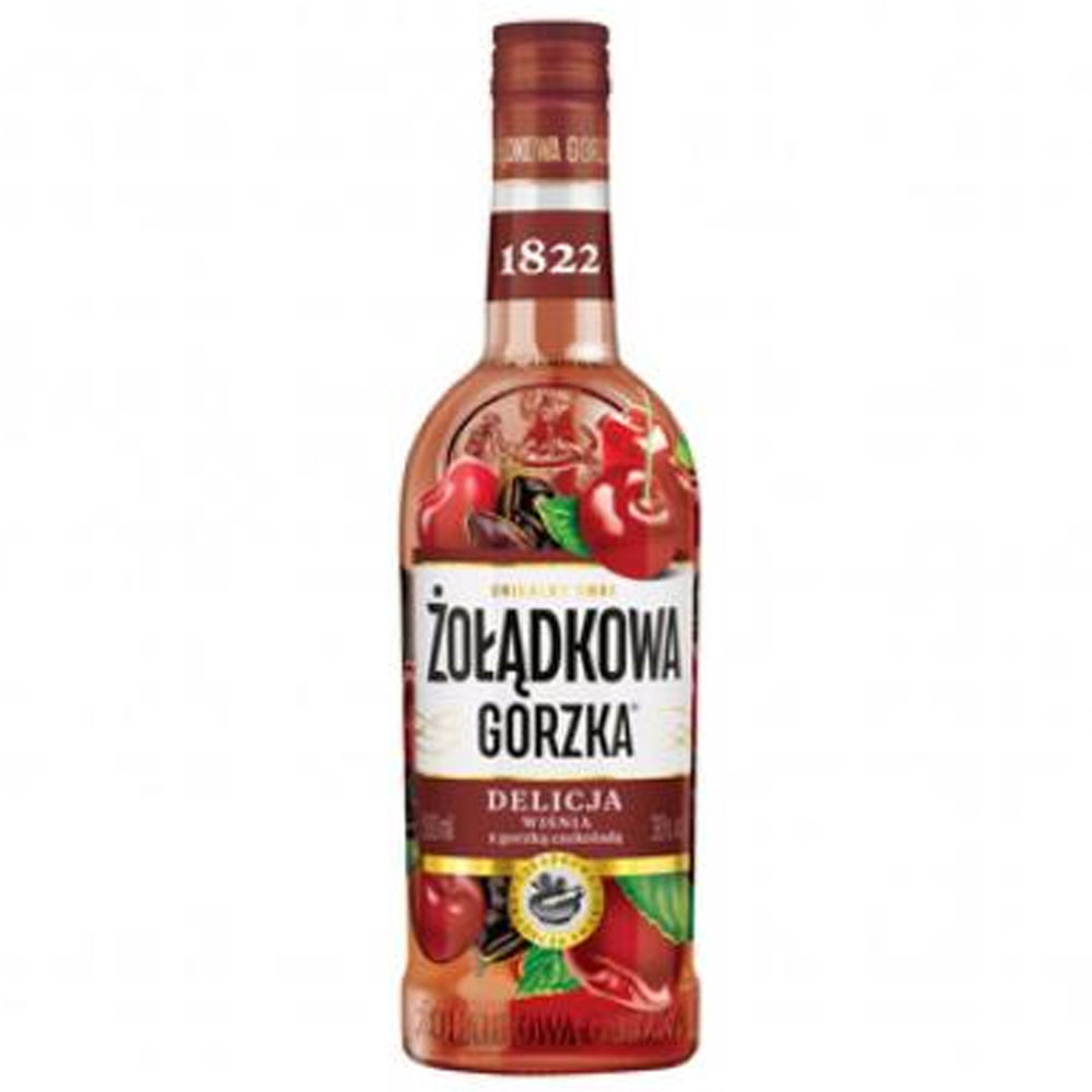 Żołądkowa Gorzka Delicja Wiśnia z Gorzką Czekoladą 30% 500 ml