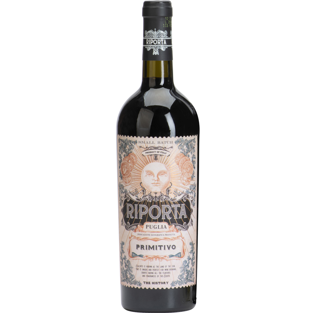 Wino Riporta Primitivo Puglia 14% czerwone wytrawne 750 ml