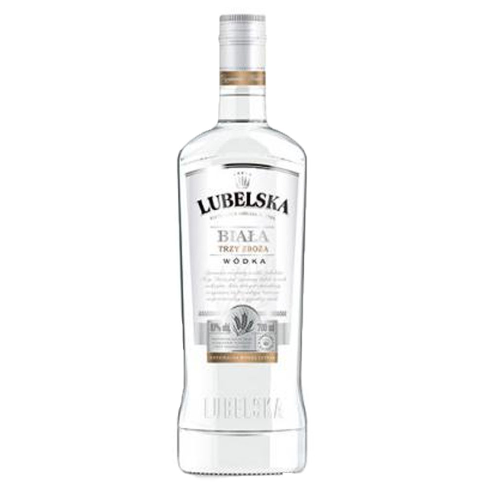 Wódka Lubelska Biała Trzy Zboża  40% 1000 ml