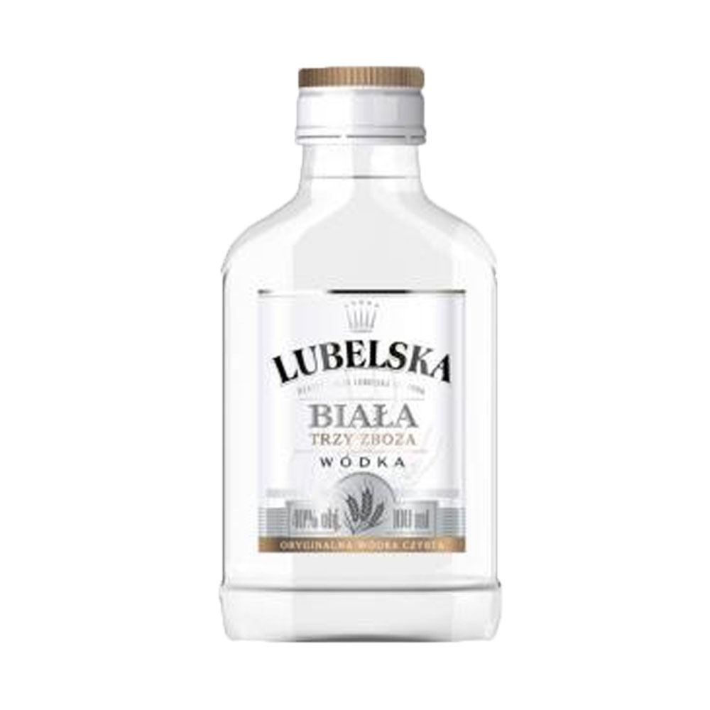 Wódka Lubelska Biała Trzy Zboża 40% 90 ml