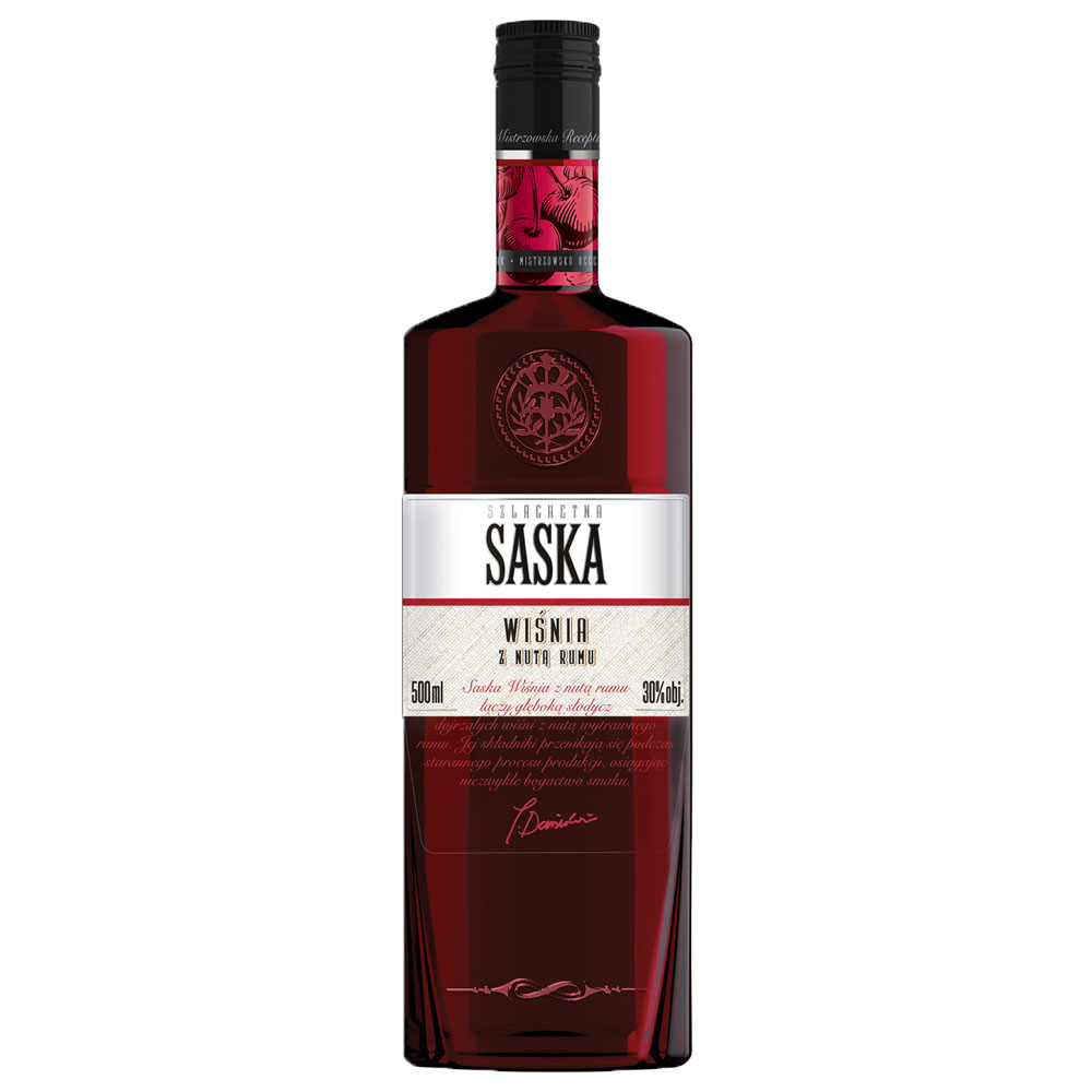 Saska Wiśnia z Nutą Rumu 30% 500 ml
