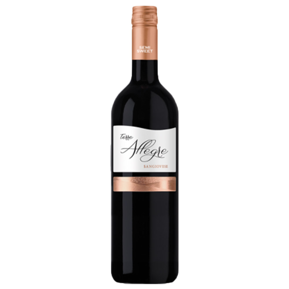 Wino Terre Allegre Sangiovese 12% czerwone półsłodkie 750 ml