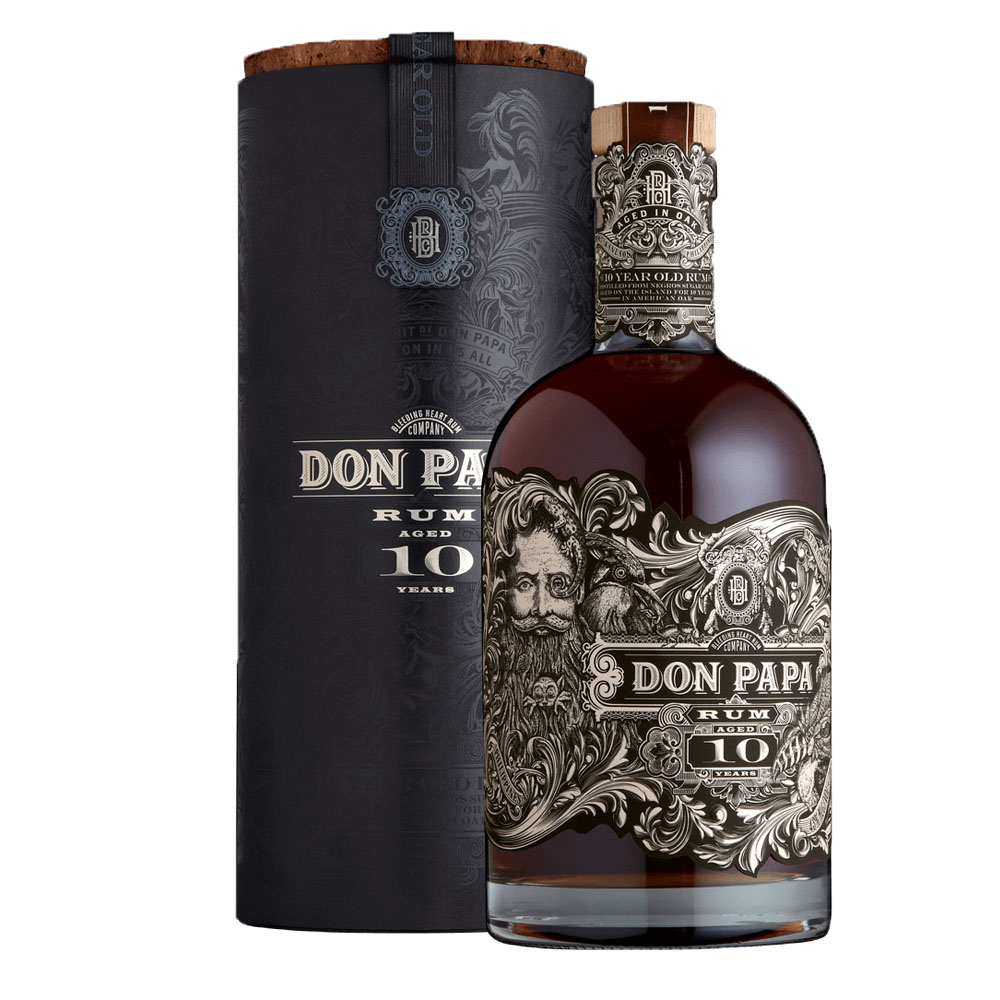 Rum Don Papa 10 YO Cork Lid 43% 700 ml tuba