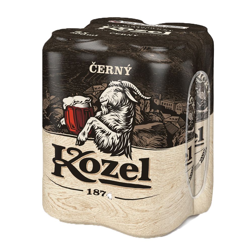 Piwo Kozel Cerny 3,8% 500 ml 4 - pak Puszka