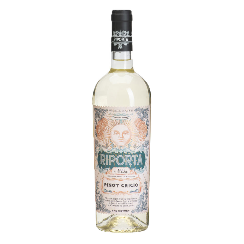 Wino Riporta Pinot Griogio Terre Siciliane białe wytrawne 12,5% 750 ml