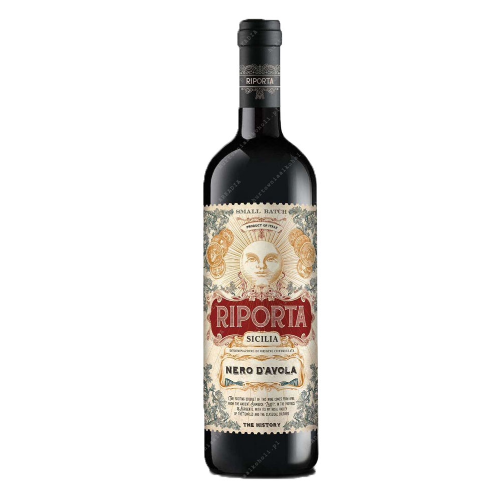 Wino Riporta Nero D'Avola Silica DOC czerwone wytrawne 13% 750 ml