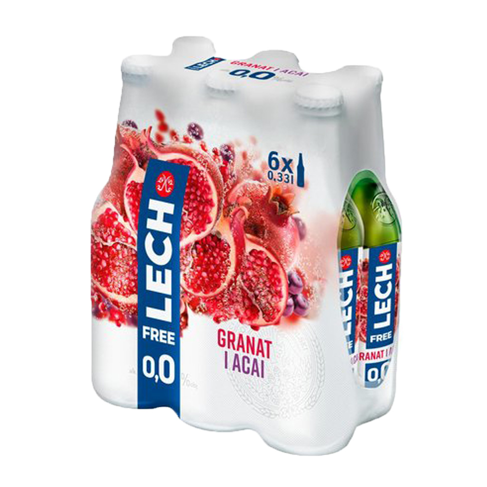 Piwo Lech Free  Granat i Acai 0% 330 ml 6 - pak