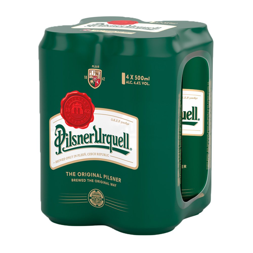 Piwo Pilsner Urquel 4.4% 500 ml 4 - pak (puszka)
