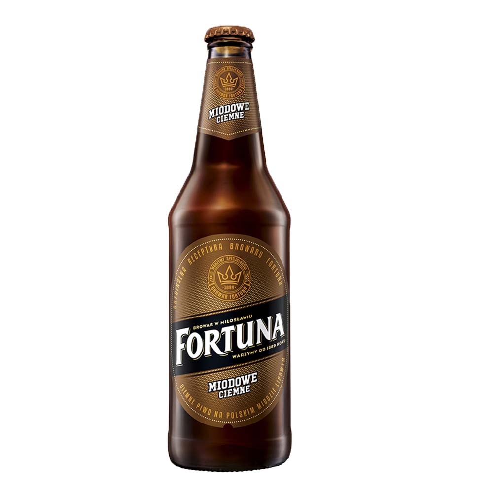 Piwo Fortuna Miodowe Ciemne 5,6% 500 ml