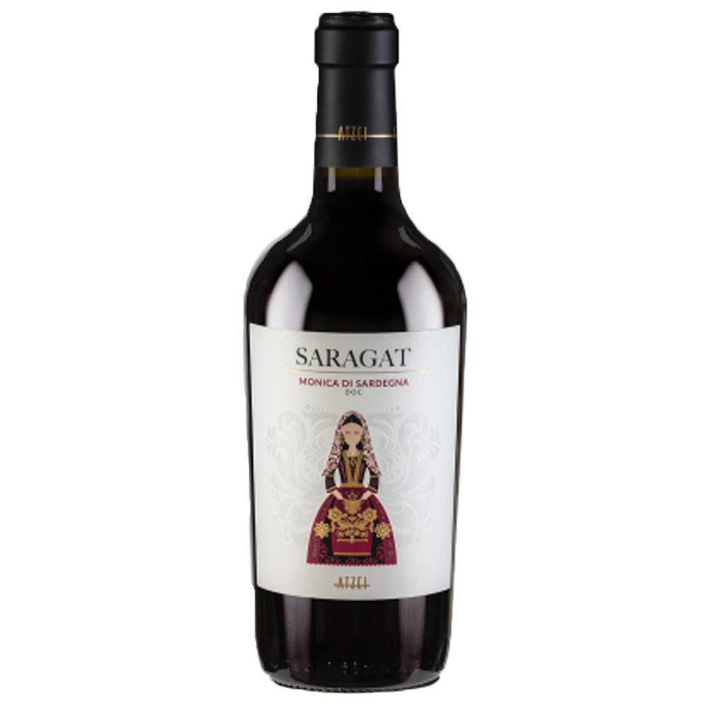 Wino Saragat Monica 13,5% czerwone wytrawne 750 ml