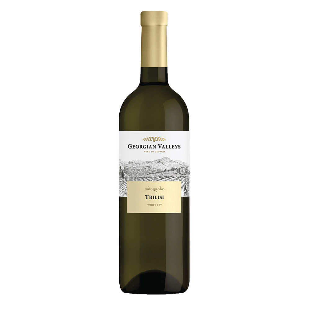 Wino Georgian Valleys Tbilisi 12% białe wytrawne 750 ml