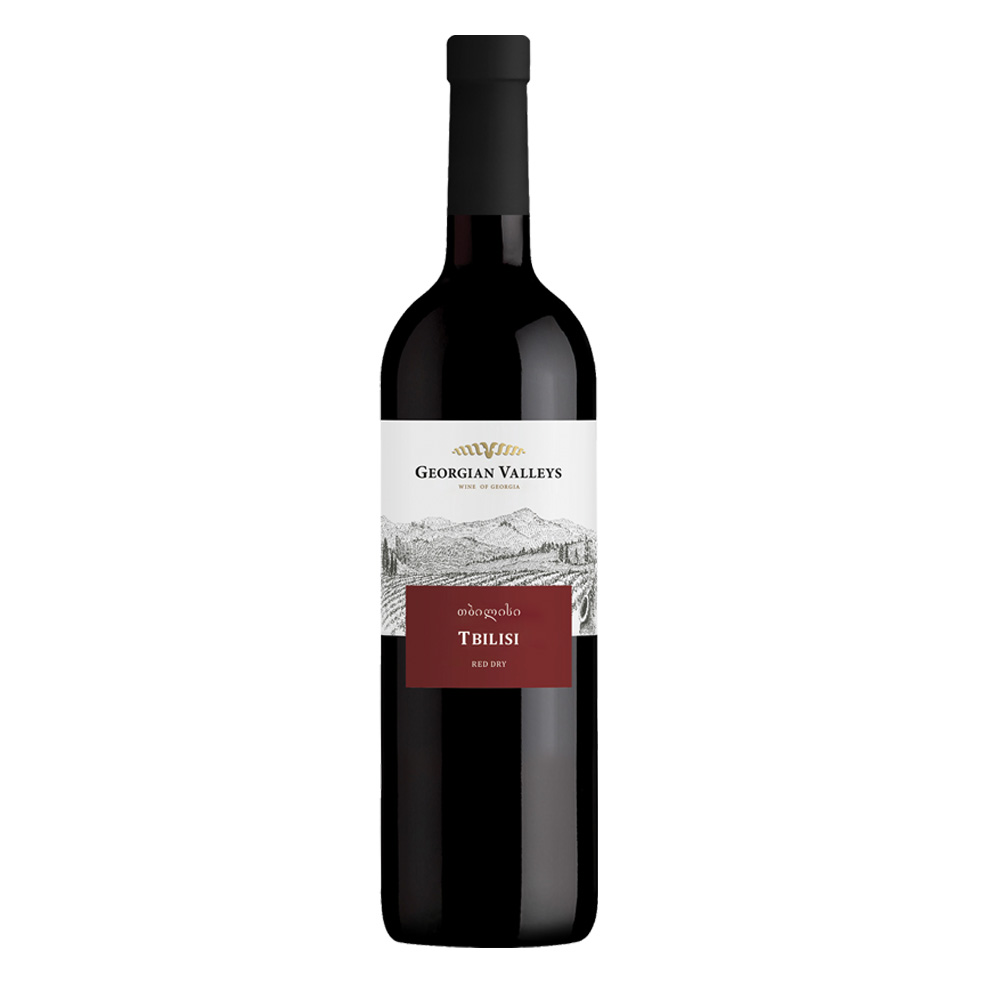 Wino Georgian Valleys Tbilisi 12% czerwone wytrawne 750 ml