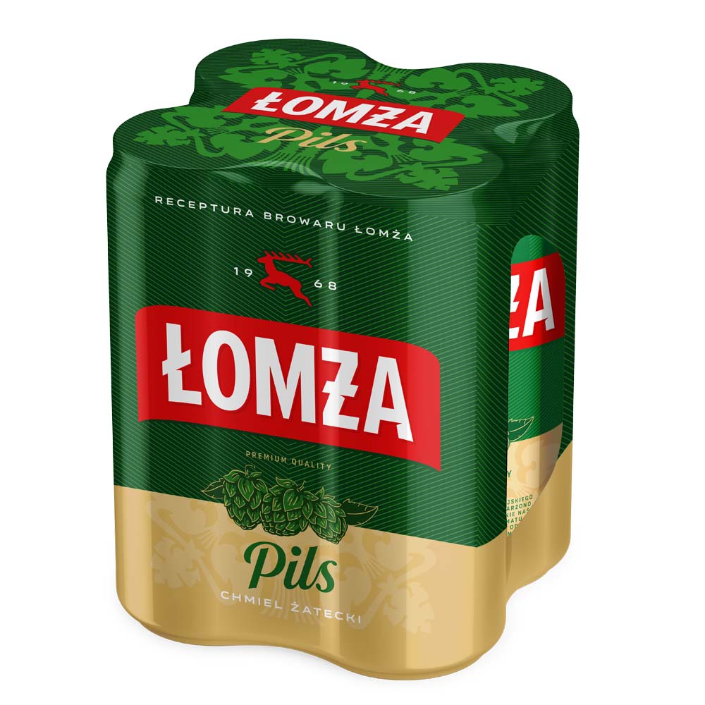 Piwo Łomża Pils 6% 500 ml 4-pak Puszka