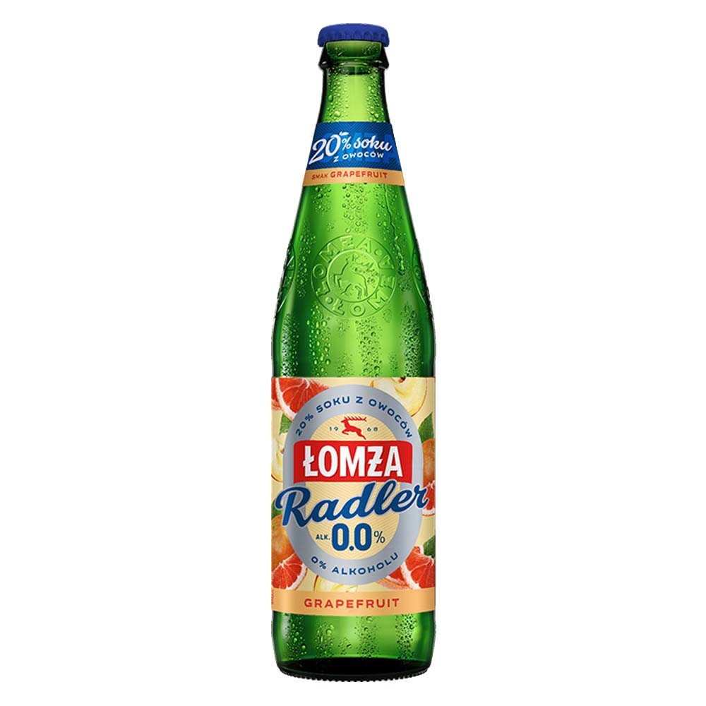 Piwo Łomża Radler Grejpfrut 0% 500 ml