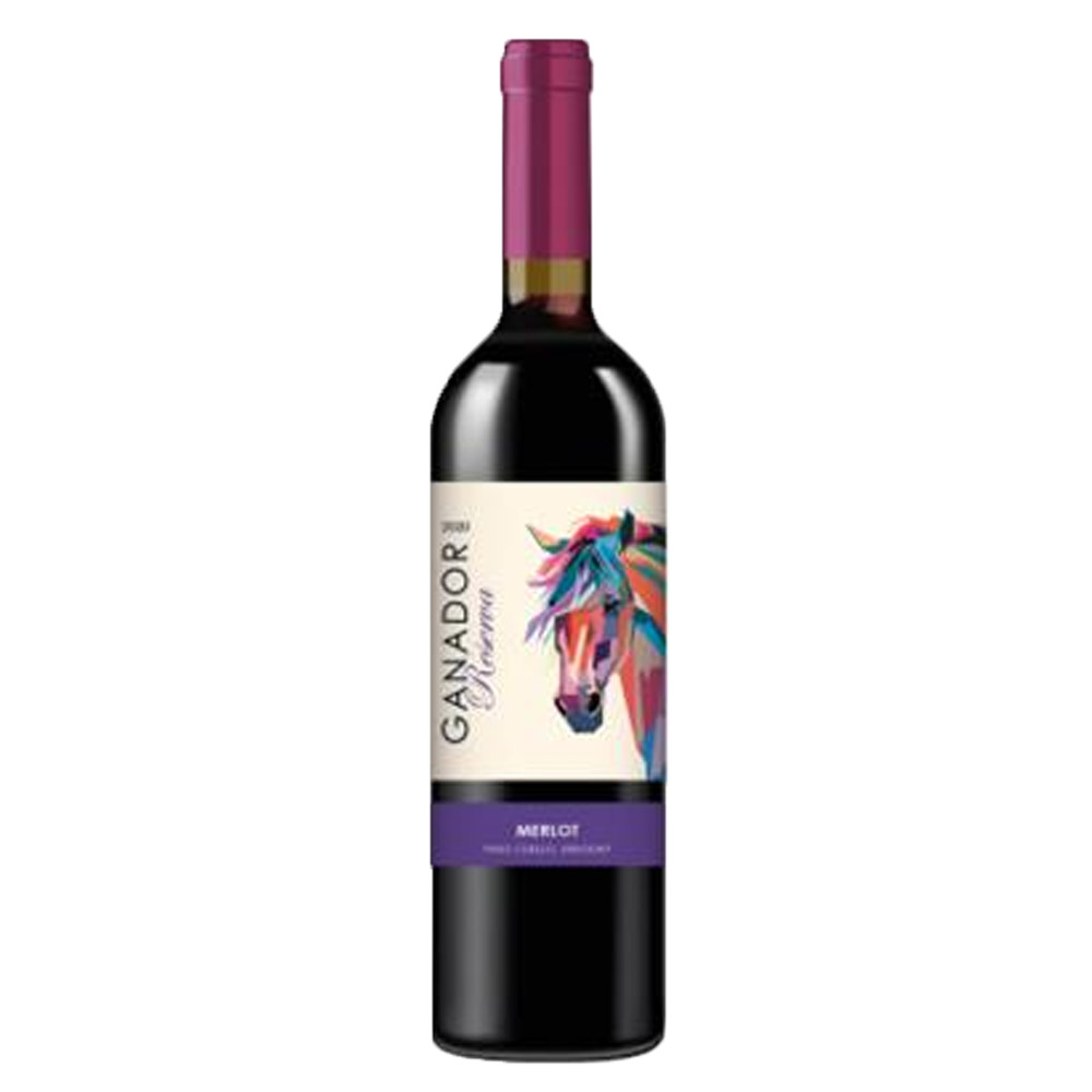 Wino Ganador Merlot Reserva 2020 13,1% czerwone wytrawne 750 ml