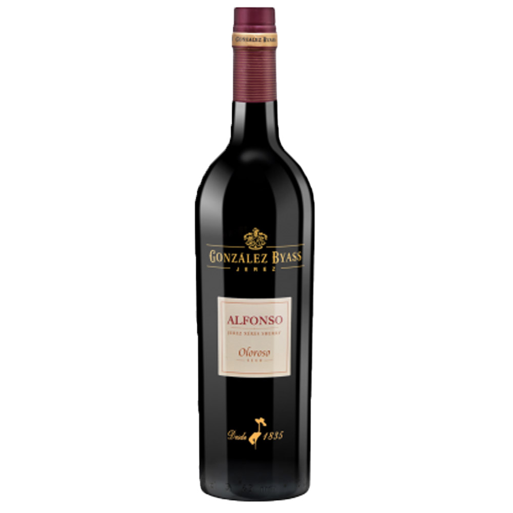Wino Sherry Alfonso Oloroso Seco 20% czerwone wytrawne 750 ml