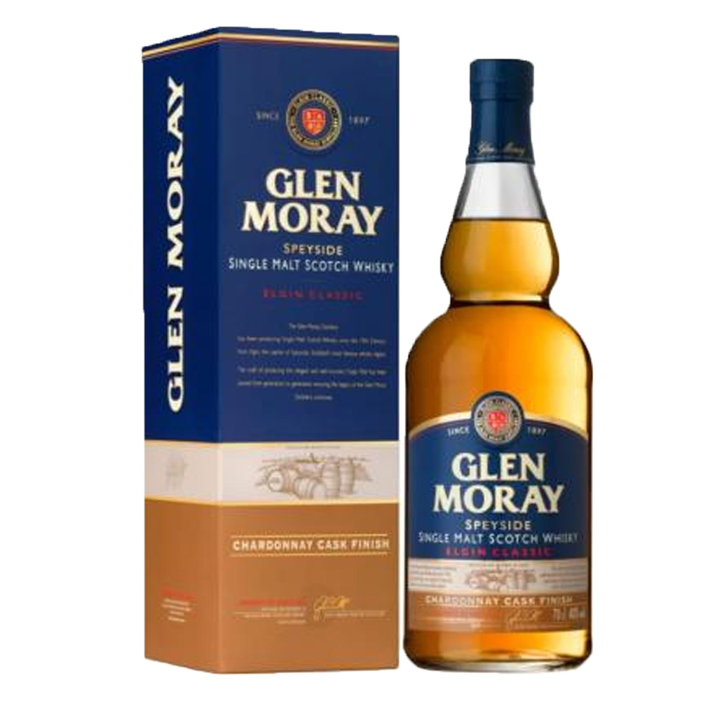Whisky Glen Moray Elgin Classic Chardonnay 40% 700 ml kartonik