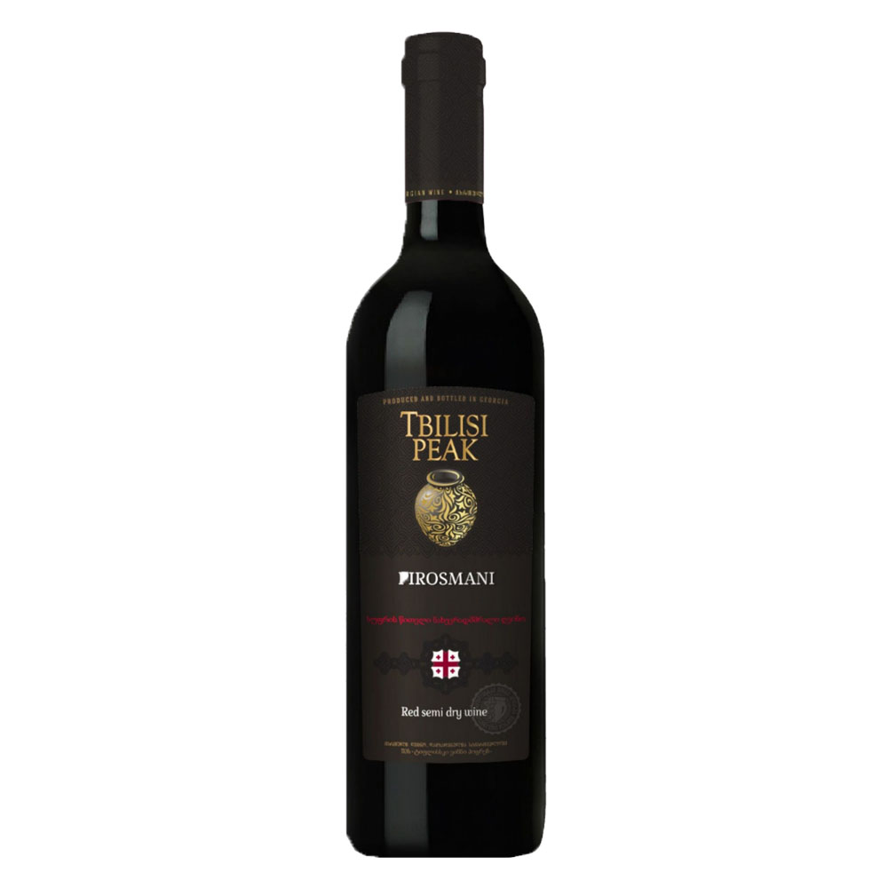 Wino Tbilisi Peak Pirosmani Red 11,5% czerwone półwytrawne 750 ml