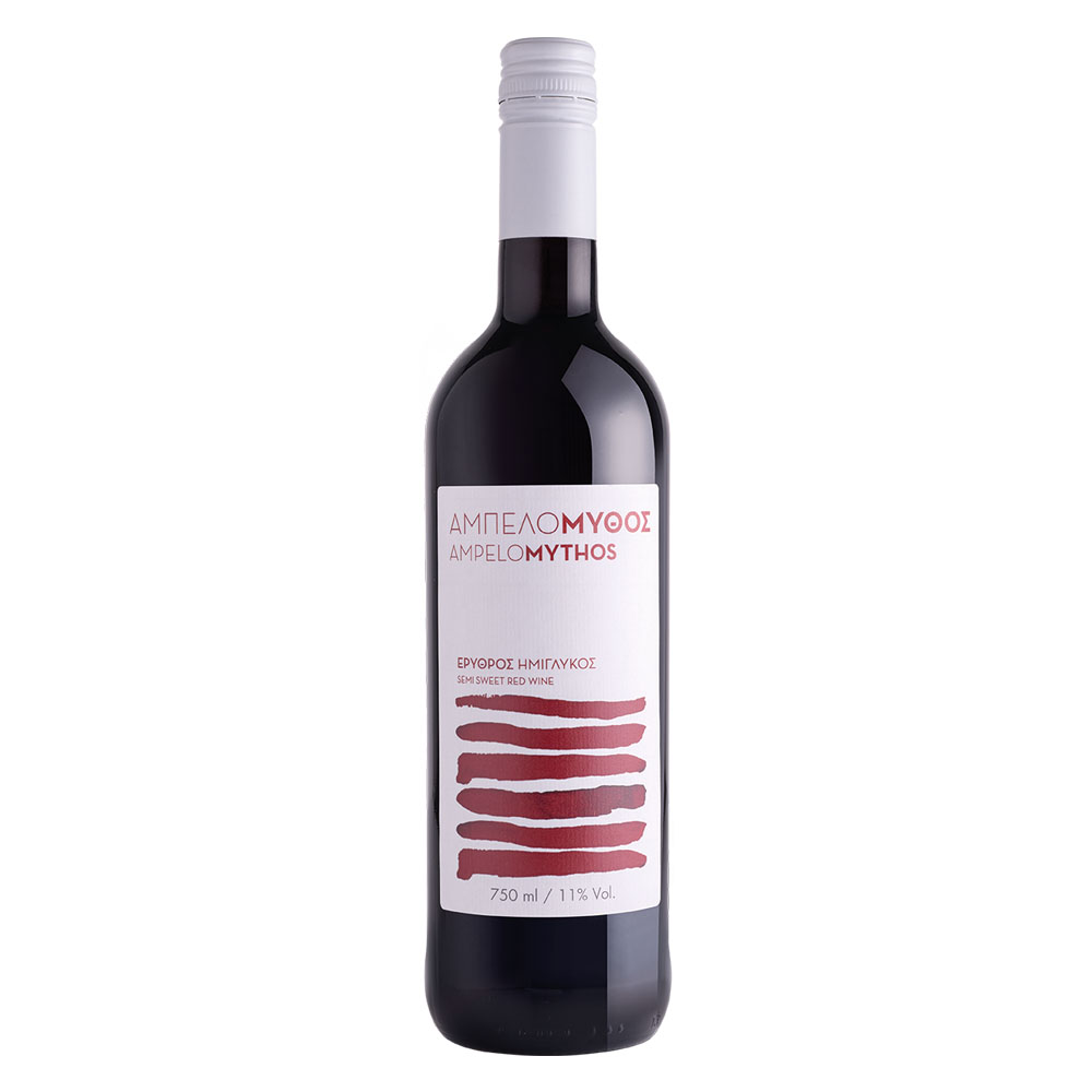 Wino  Ampelomythos Red Semi Sweet 11% czerwone półsłodkie 750 ml