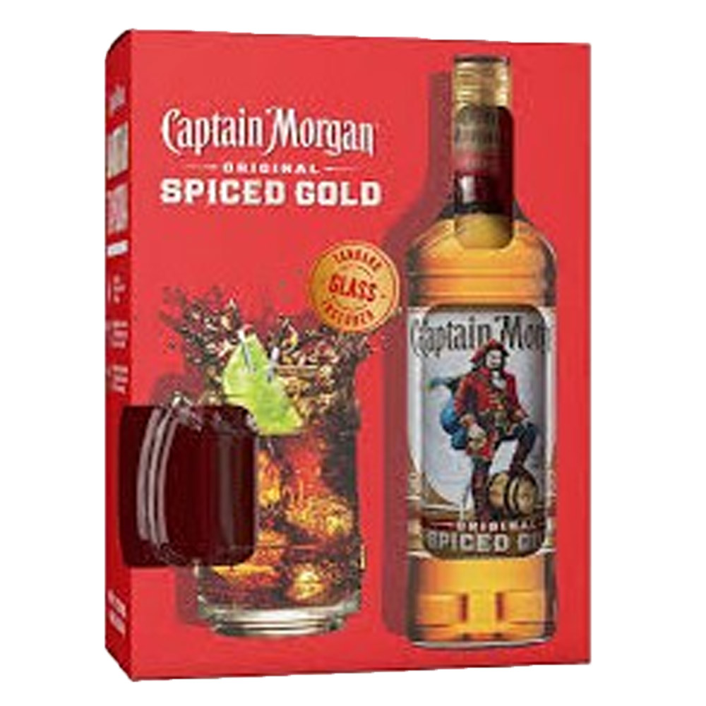 Rum Captain Morgan Original Spiced Gold 35% 700 ml + kufel