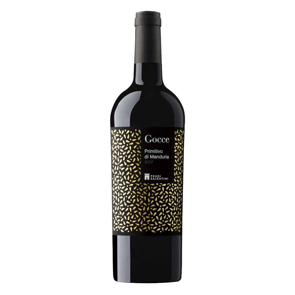 Wino Gocce Primitivo di Manduria 14,5% wytrawne czerwone 750 ml