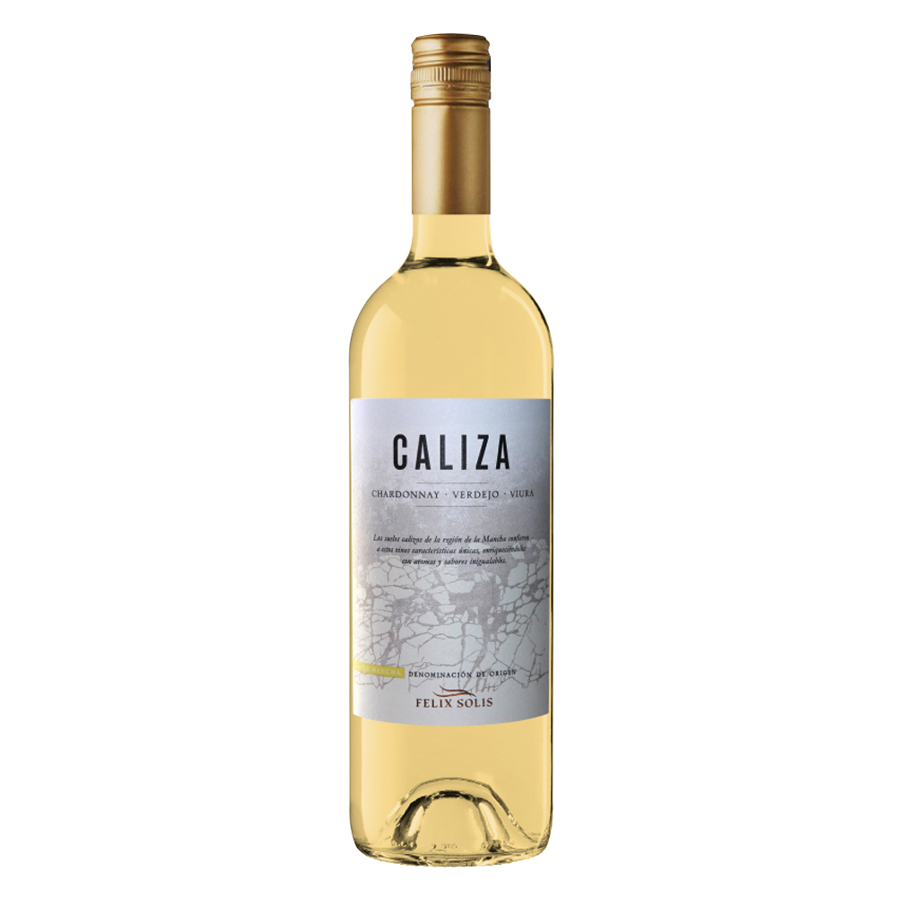 Wino Caliza Blanco La Mancha DO 15% białe wytrawne 750 ml