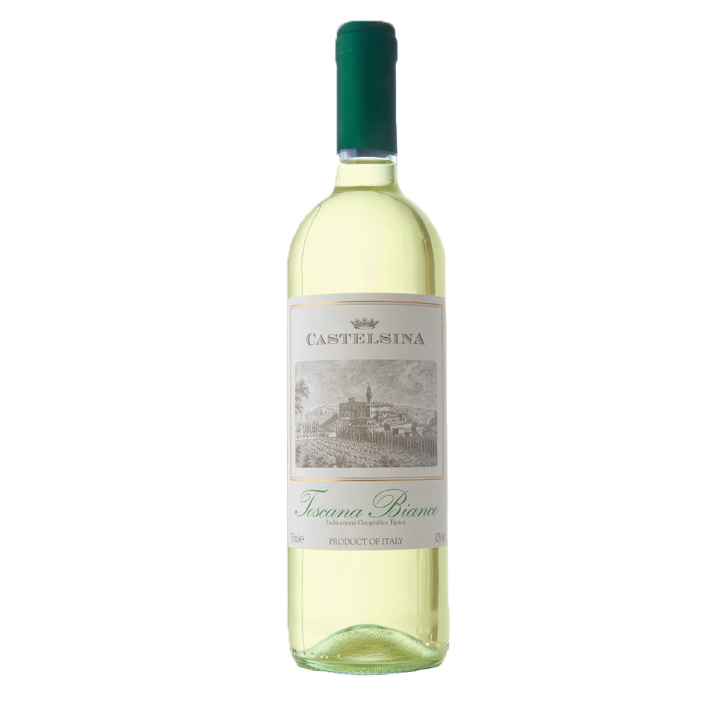 Wino Castelsina Toscana Bianco 12% białe wytrawne 750 ml