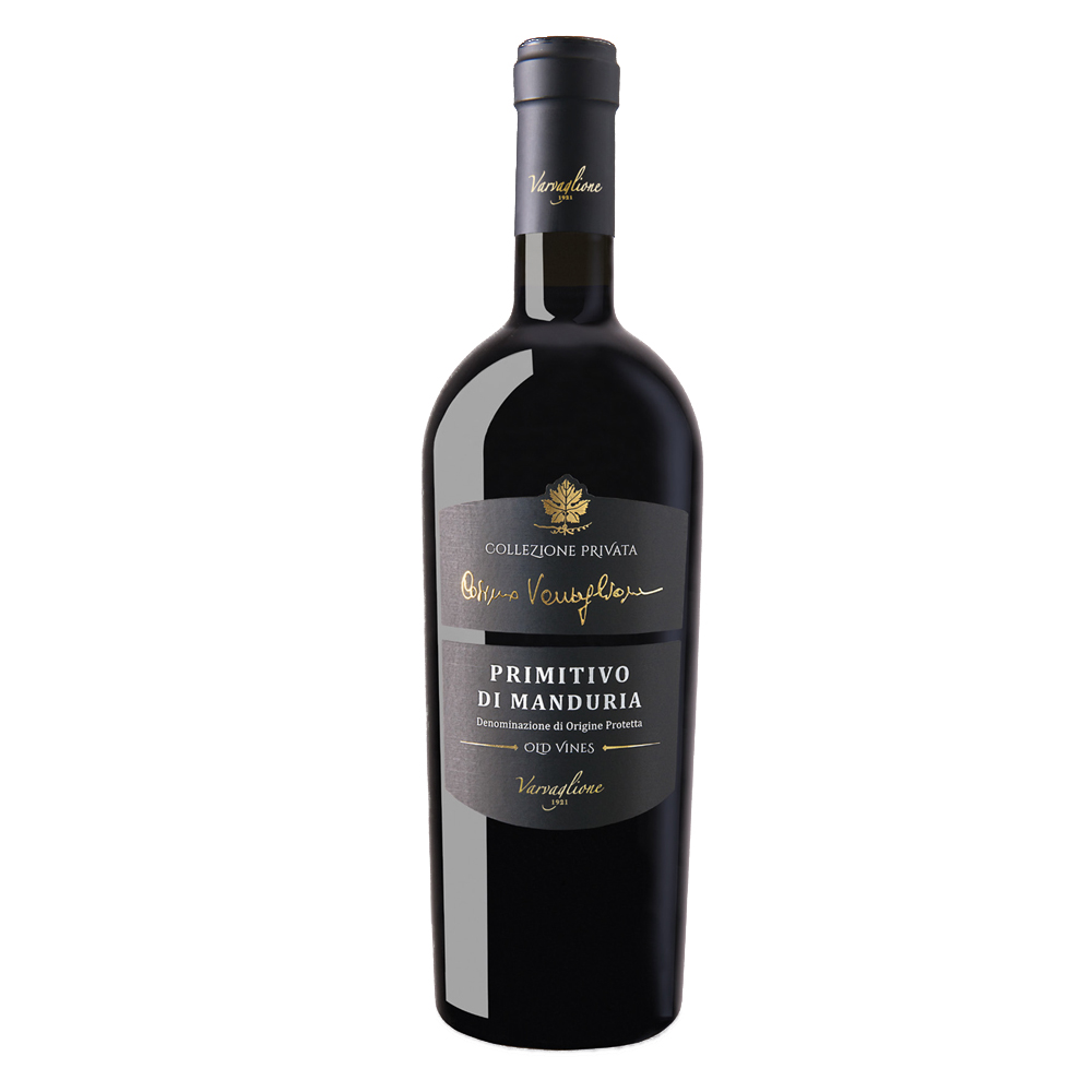 Wino Varvaglione Collezione Privata Primitivo di Manduria 15% wytrawne czerwone 750 ml