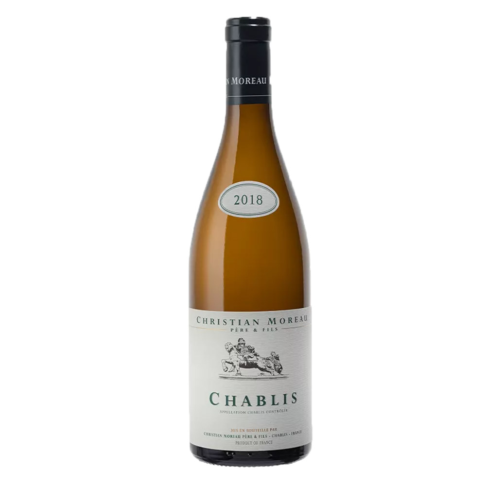 Wino Domaine Christian Moreau Chablis białe wytrawne 750 ml