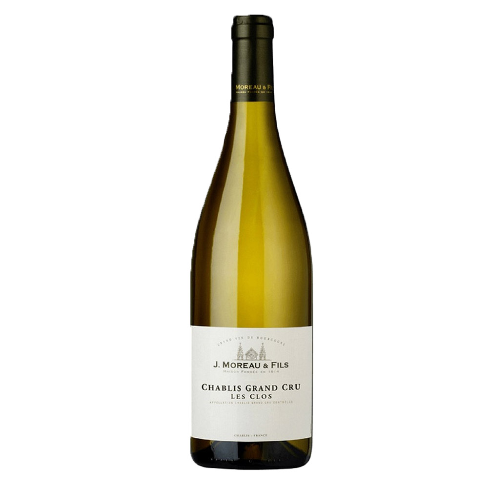 Wino J. Moreau & Fils Chablis Grand Cru Les Clos białe wytrawne 11% 750 ml