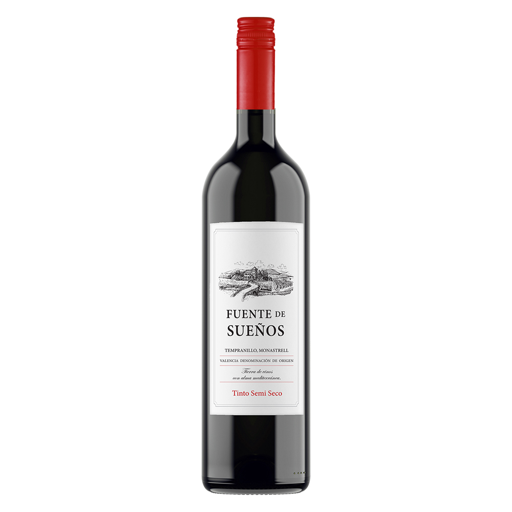 Wino Fuente de Suenos Tinto Semi Seco 13% czerwone półwytrawne 750 ml