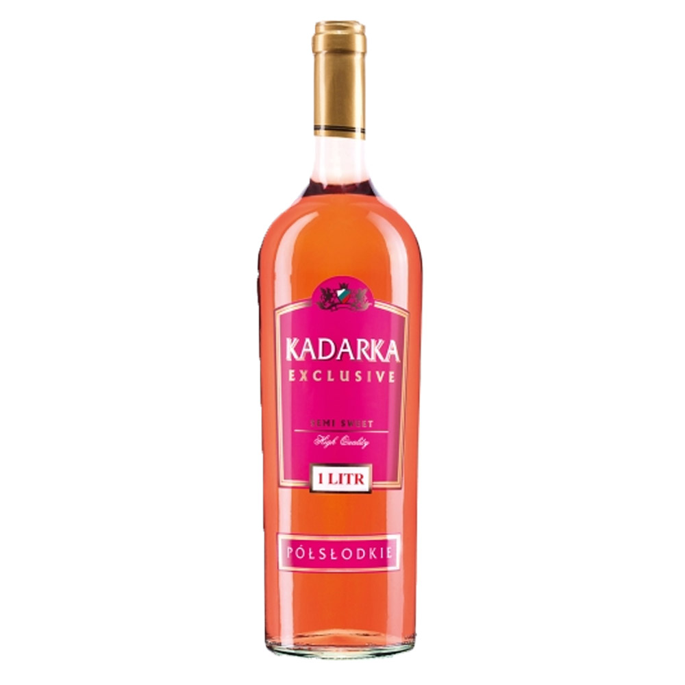 Wino Kadarka 11% różowe półsłodkie 1000 ml