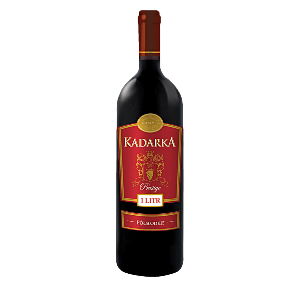 Wino Kadarka 11% czerwone półsłodkie 1000 ml