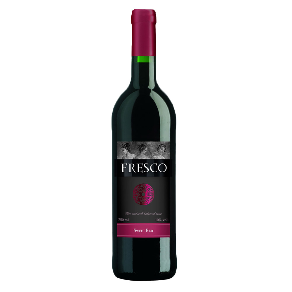 Wino Fresco 10% czerwone słodkie 750 ml