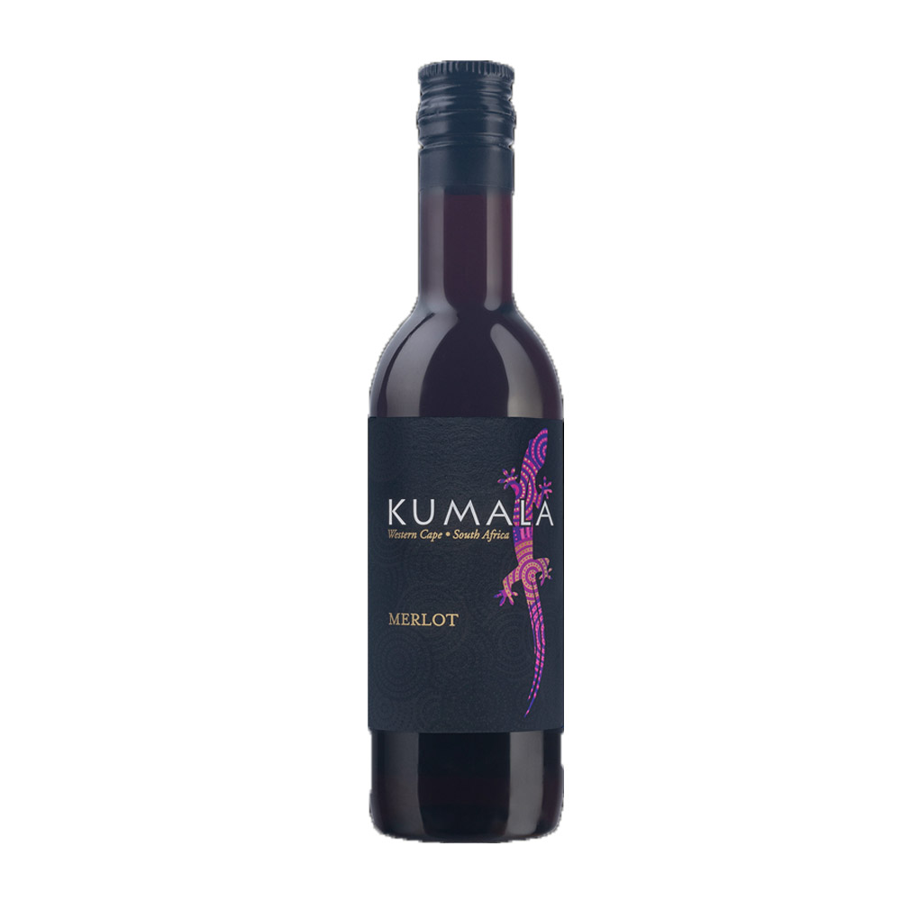 Wino Kumala Merlot 14% czerwone wytrawne 187 ml
