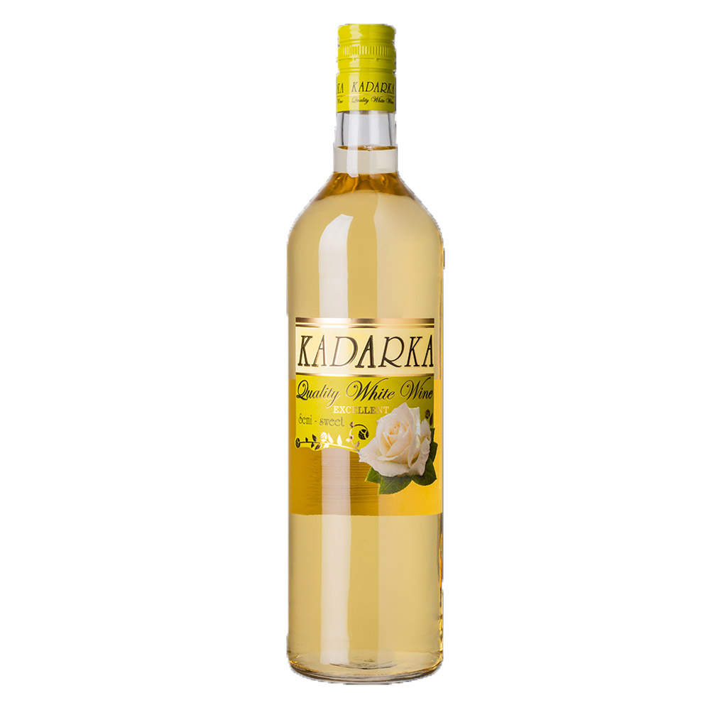 Wino Kadarka z różą 11% białe półsłodkie 1000 ml